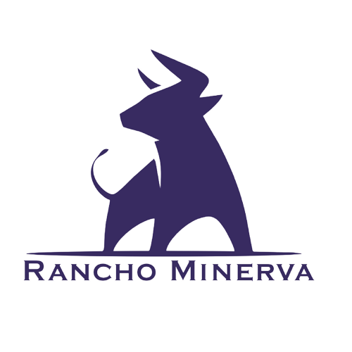 RMMS logo: Bull silhouette with "Rancho Minerva" text below